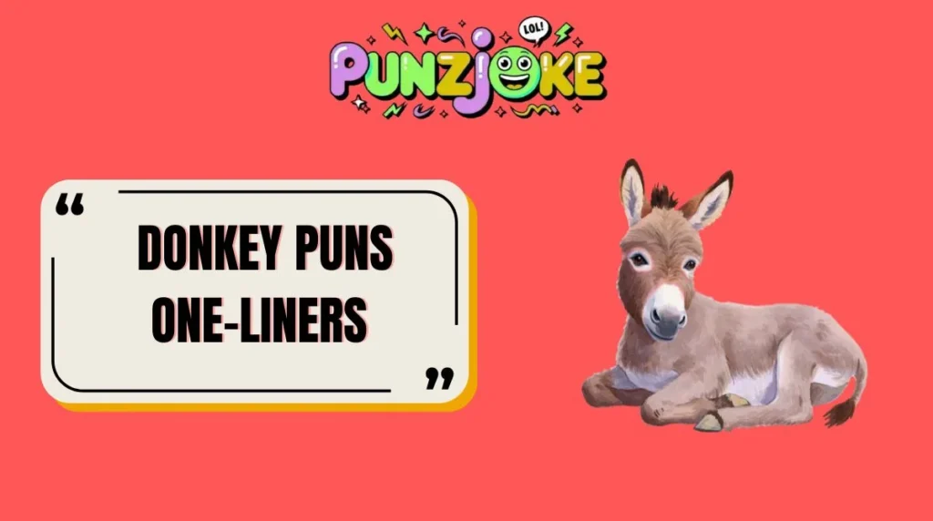😂 Donkey Puns One-Liners